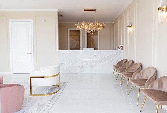 Reception desk in Morristown dental office